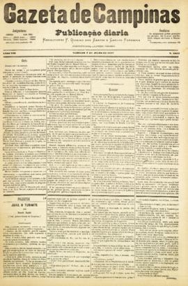Gazeta de Campinas [jornal], a. 8, n. 1077. Campinas-SP, 07 jul. 1877.