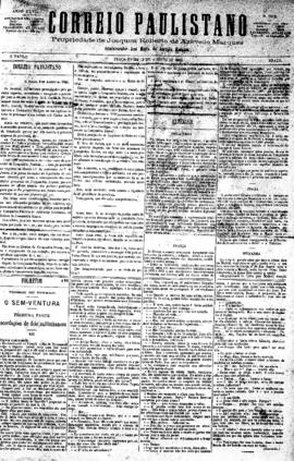 Correio paulistano [jornal], [s/n]. São Paulo-SP, 03 ago. 1880.