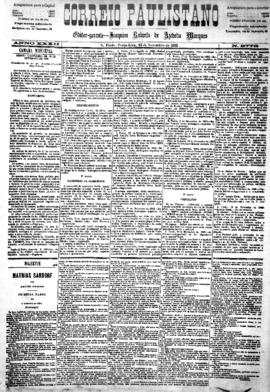 Correio paulistano [jornal], [s/n]. São Paulo-SP, 24 nov. 1885.