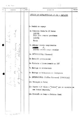 TV Tupi [emissora]. Ultra Notícias [programa]. Roteiro [televisivo], 24 dez. 1965.