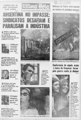 Última Hora [jornal]. Rio de Janeiro-RJ, 28 ago. 1969 [ed. matutina].