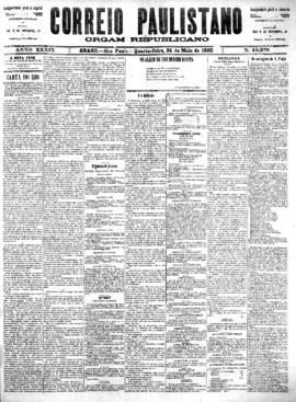 Correio paulistano [jornal], [s/n]. São Paulo-SP, 24 mai. 1893.