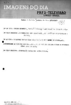 TV Tupi [emissora]. Revista Feminina [programa]. Roteiro [televisivo], 05 out. 1962.