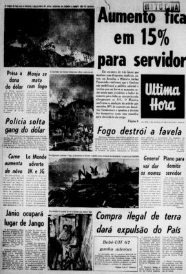 Última Hora [jornal]. Rio de Janeiro-RJ, 04 out. 1967 [ed. matutina].