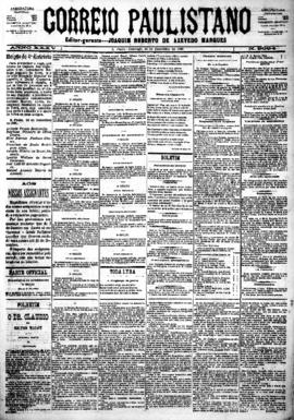 Correio paulistano [jornal], [s/n]. São Paulo-SP, 23 dez. 1888.