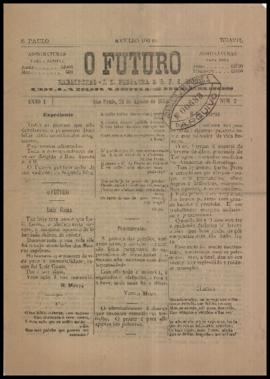 O Futuro [jornal], a. 1, n. 2. São Paulo-SP, 24 ago. 1885.