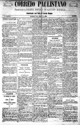 Correio paulistano [jornal], [s/n]. São Paulo-SP, 22 mai. 1880.