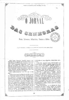 O Jornal das senhoras [jornal], t. 2, [s/n]. Rio de Janeiro-RJ, 26 set. 1852.