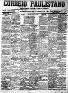 Correio paulistano [jornal], [s/n]. São Paulo-SP, 15 set. 1894.