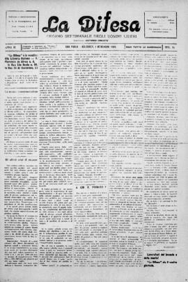 La Difesa [jornal], a. 3, n. 44. São Paulo-SP, 01 nov. 1925.