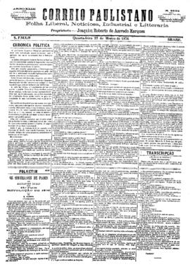 Correio paulistano [jornal], [s/n]. São Paulo-SP, 22 mar. 1876.