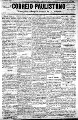 Correio paulistano [jornal], [s/n]. São Paulo-SP, 22 ago. 1882.