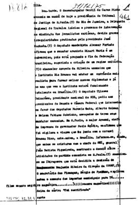 TV Tupi [emissora]. Jornal Novas [programa]. Roteiro [televisivo], 31 dez. 1975.