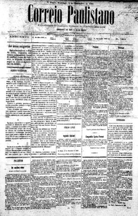 Correio paulistano [jornal], [s/n]. São Paulo-SP, 04 dez. 1881.