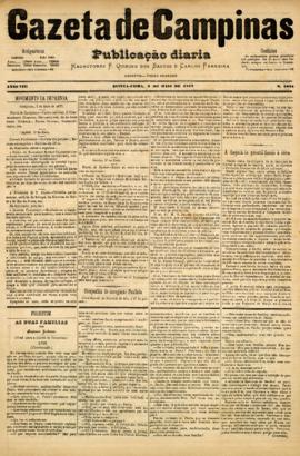 Gazeta de Campinas [jornal], a. 8, n. 1024. Campinas-SP, 03 mai. 1877.