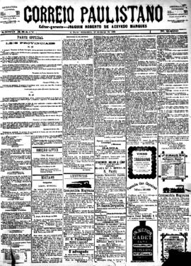 Correio paulistano [jornal], [s/n]. São Paulo-SP, 23 mar. 1888.