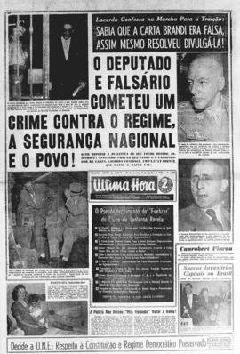 Última Hora [jornal]. Rio de Janeiro-RJ, 31 out. 1955 [ed. extra, 1].