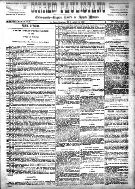 Correio paulistano [jornal], [s/n]. São Paulo-SP, 29 ago. 1886.