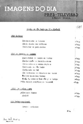 TV Tupi [emissora]. Diário de São Paulo na T.V. [programa]. Roteiro [televisivo], 18 jul. 1959.