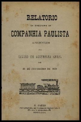 Relatório…, [nº 019], 2º sem. 1878. Criador(a): Companhia Paulista de Estradas de Ferro. São Paul...