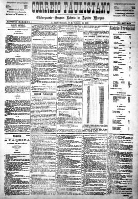 Correio paulistano [jornal], [s/n]. São Paulo-SP, 17 out. 1885.