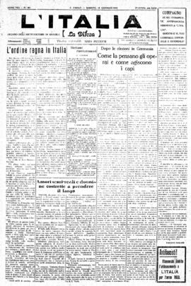 La Difesa [jornal], a. 8, n. 464. São Paulo-SP, 14 jan. 1933.