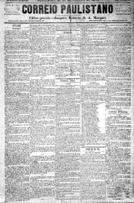 Correio paulistano [jornal], [s/n]. São Paulo-SP, 21 nov. 1882.