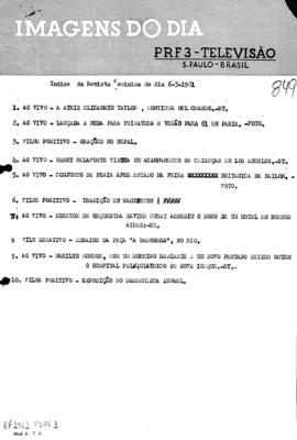 TV Tupi [emissora]. Revista Feminina [programa]. Roteiro [televisivo], 06 mar. 1961.