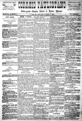 Correio paulistano [jornal], [s/n]. São Paulo-SP, 27 out. 1885.