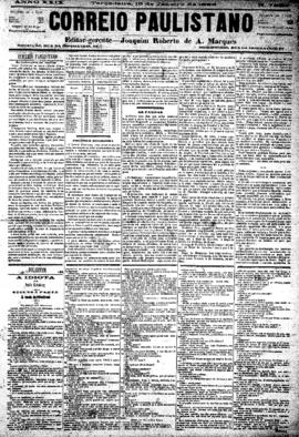 Correio paulistano [jornal], [s/n]. São Paulo-SP, 16 jan. 1883.