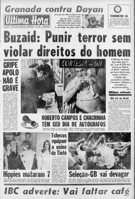 Última Hora [jornal]. Rio de Janeiro-RJ, 10 dez. 1969 [ed. vespertina].
