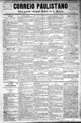 Correio paulistano [jornal], [s/n]. São Paulo-SP, 18 nov. 1882.