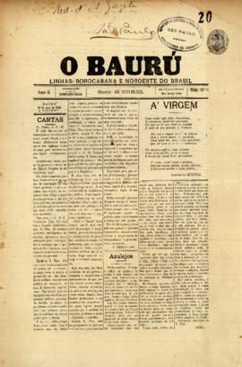 O Bauru [jornal], a. 2, n. 63. Bauru-SP, 10 mai. 1908.