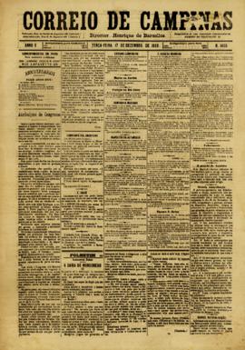 Correio de Campinas [jornal], a. 5, n. 1465. Campinas-SP, 17 dez. 1889.
