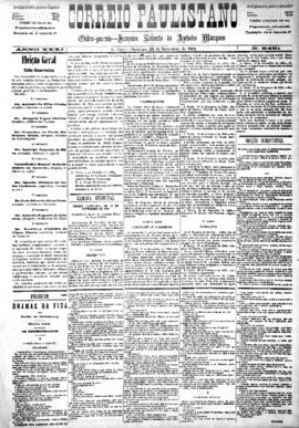 Correio paulistano [jornal], [s/n]. São Paulo-SP, 23 nov. 1884.