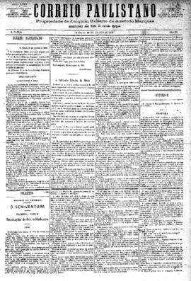 Correio paulistano [jornal], [s/n]. São Paulo-SP, 28 ago. 1880.