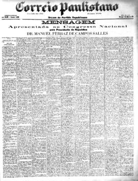 Correio paulistano [jornal], [s/n]. São Paulo-SP, 04 mai. 1902.