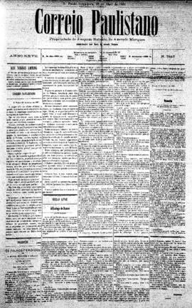 Correio paulistano [jornal], [s/n]. São Paulo-SP, 26 abr. 1881.