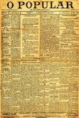 O Popular [jornal], a. 16, n. 2895. Araraquara-SP, 24 mar. 1914.
