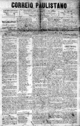 Correio paulistano [jornal], [s/n]. São Paulo-SP, 28 jan. 1882.