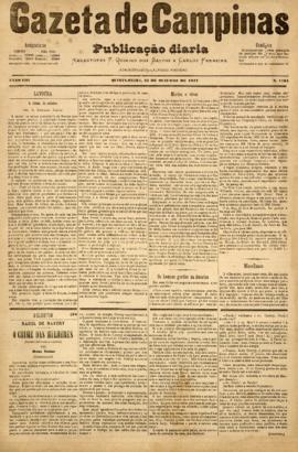 Gazeta de Campinas [jornal], a. 8, n. 1164. Campinas-SP, 25 out. 1877.