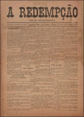 A Redempção [jornal], [s/n]. São Paulo-SP, 30 set. 1897.