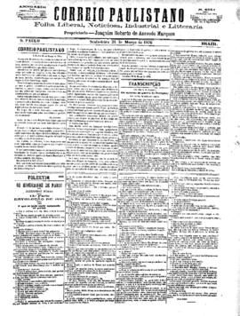 Correio paulistano [jornal], [s/n]. São Paulo-SP, 24 mar. 1876.