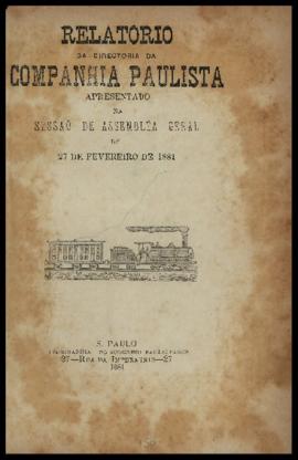 Relatório…, [nº 023], 2º sem. 1880. Criador(a): Companhia Paulista de Estradas de Ferro. São Paul...