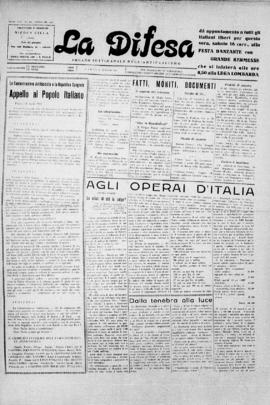 La Difesa [jornal], a. 8, n. 355. São Paulo-SP, 16 mai. 1931.