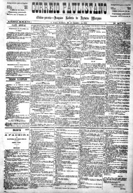 Correio paulistano [jornal], [s/n]. São Paulo-SP, 24 out. 1885.