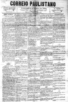 Correio paulistano [jornal], [s/n]. São Paulo-SP, 12 mar. 1882.