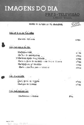 TV Tupi [emissora]. Diário de São Paulo na T.V. [programa]. Roteiro [televisivo], 23 fev. 1960.