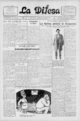 La Difesa [jornal], a. 4, n. 173. São Paulo-SP, 10 jul. 1927.