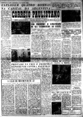 Correio paulistano [jornal], [s/n]. São Paulo-SP, 09 jul. 1957.